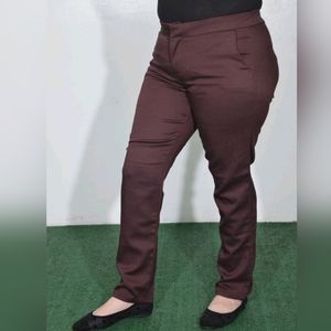 Women's Dressy Pants Brown Size 2, 6 & 8 Skinny Stretchy Trouser